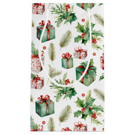 Sacola Para Presentes Pequena Winterberry e presente