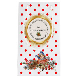 SACOLA PARA PRESENTES PEQUENA XMAS GIFT BAG