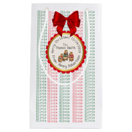 SACOLA PARA PRESENTES PEQUENA XMAS GIFT BAG