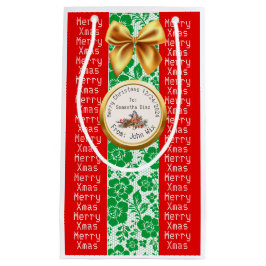 SACOLA PARA PRESENTES PEQUENA XMAS GIFT BAG