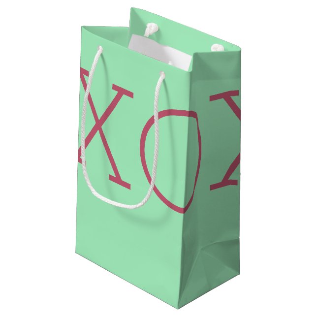 Sacola Para Presentes Pequena XOXO Gift Bag (Verso inclinado)