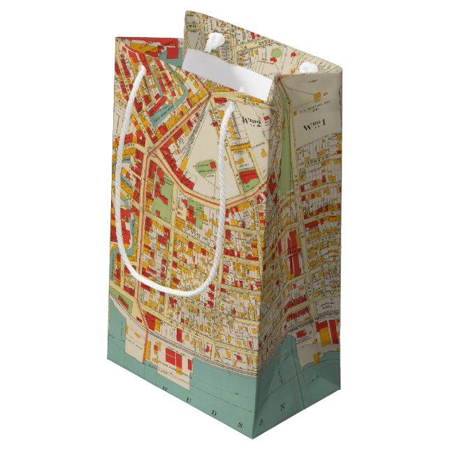 Sacola Para Presentes Pequena Yonkers New York (Verso inclinado)