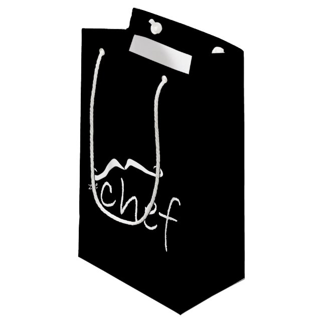 Sacola Para Presentes Pequena Zee French Chef Black SGB (Frente inclinada)