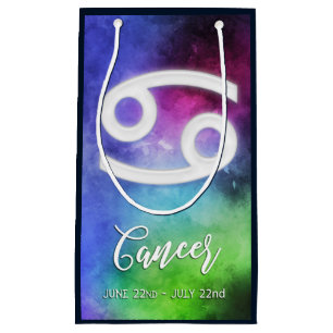 Sacola Para Presentes Pequena Zodiac: Datas do Cancer