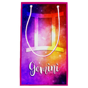 Sacola Para Presentes Pequena Zodíaco: Gemini Candy Space