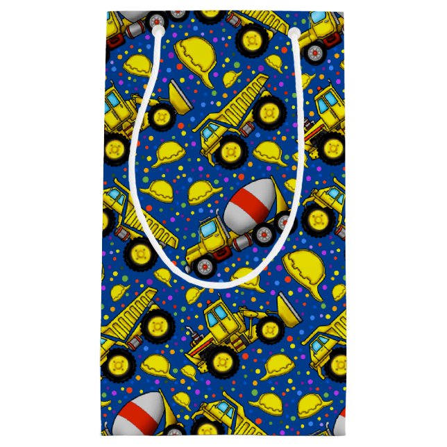 Sacola Para Presentes Pequena Zona de Construção - Saco do Presente (Frente)