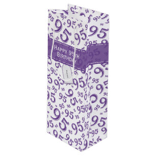 Sacola Para Vinho 95.º Parabéns Púrpura Raleto Padrão