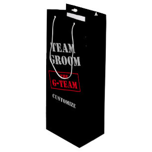 Sacola Para Vinho A Equipe G-Team Groom