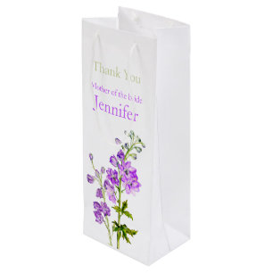 Sacola Para Vinho A mãe do casamento de Delphinium da bolsa do favo