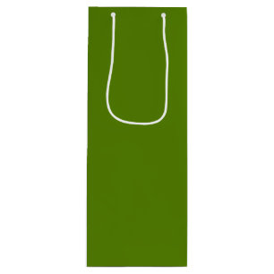 Sacola Para Vinho Abacate (cor sólida)