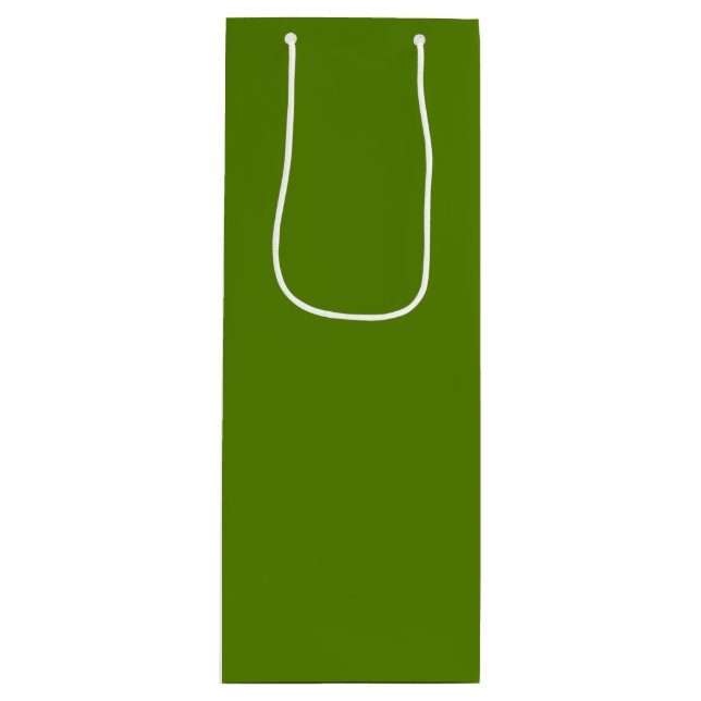 Sacola Para Vinho Abacate (cor sólida) (Frente)