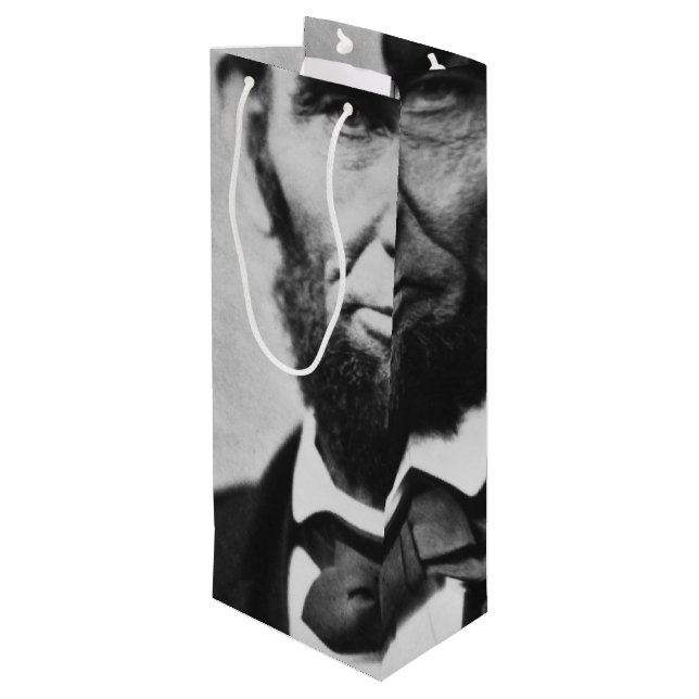 Sacola Para Vinho Abraham Lincoln Portrait (Verso inclinado)