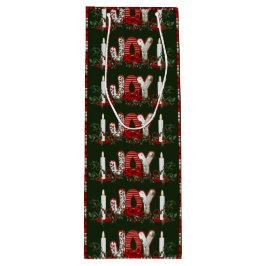 Sacola Para Vinho Alegria de Natal