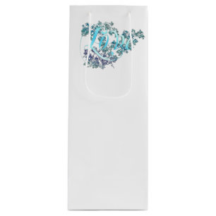 Sacola Para Vinho Amor nas flores