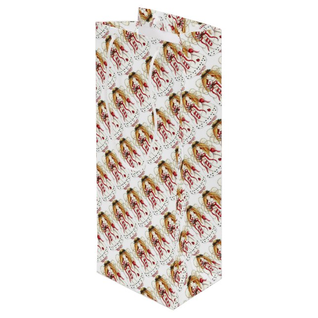 Sacola Para Vinho Angel Natal (Verso inclinado)