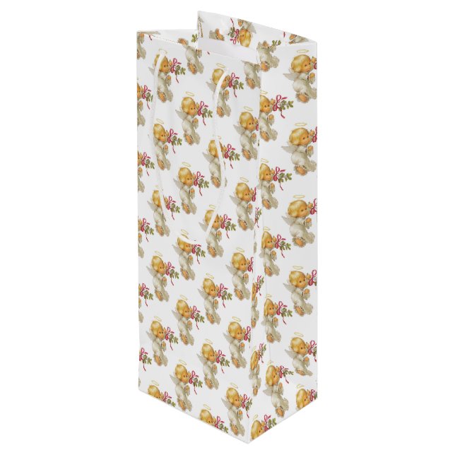 Sacola Para Vinho Angel Natal (Verso inclinado)