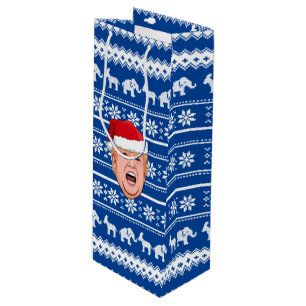 Sacola Para Vinho Angry Donald Trump Christmas