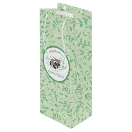 Sacola Para Vinho Animais da Floresta Chá de fraldas Raccoon