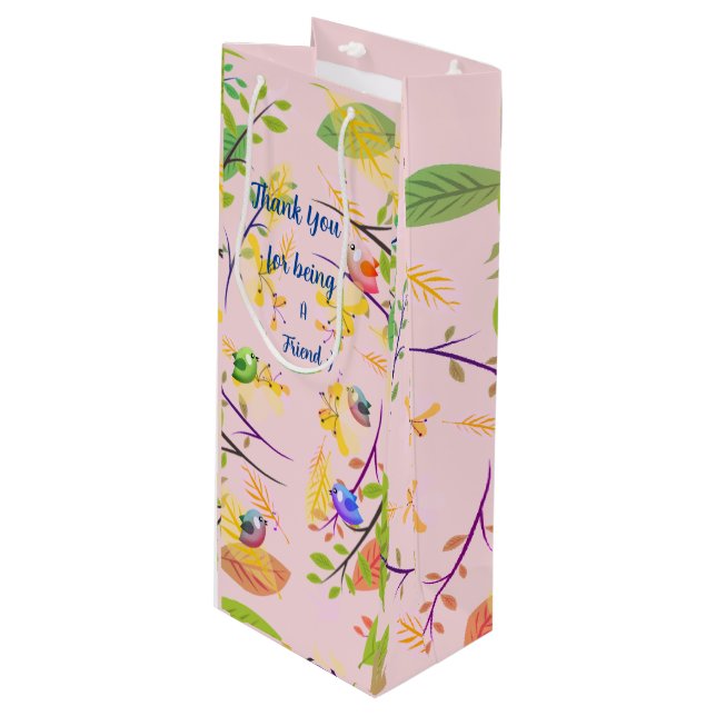 Sacola Para Vinho Anime-se -  Sacola de Presente de Vinho (Frente inclinada)