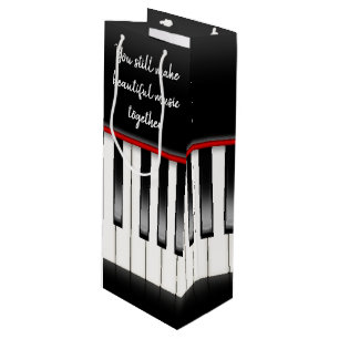 Sacola Para Vinho Aniversário do Piano Keys