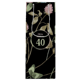 Sacola Para Vinho Aniversário Romântico - Floral de Vestuário Rosa P