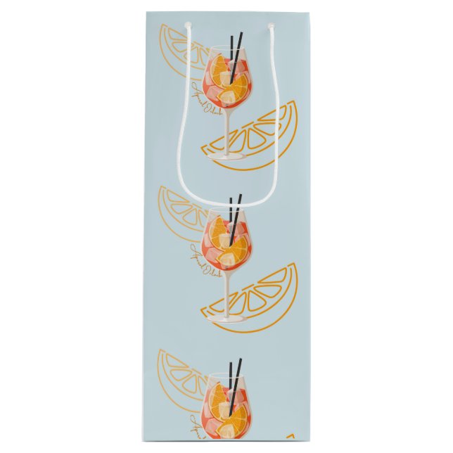 Sacola Para Vinho Aperol O'Clock (Frente)
