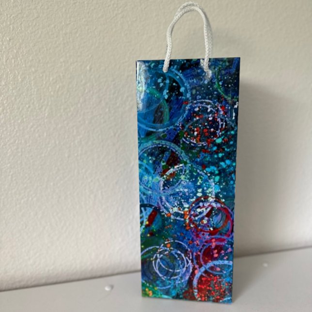 Sacola Para Vinho Arte Abstrata (Criador carregado)