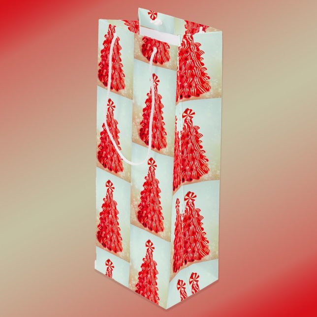 Sacola Para Vinho Árvore de hortelã-pimenta (Pequeno, Médio, Vinho)  (Criador carregado)