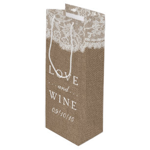 Sacola Para Vinho As bolsas do presente da coleção de serapilheira