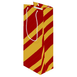 Sacola Para Vinho Assistente Vermelho e Dourado