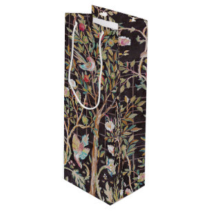 Sacola Para Vinho Aves no Jardim Flor, William Morris