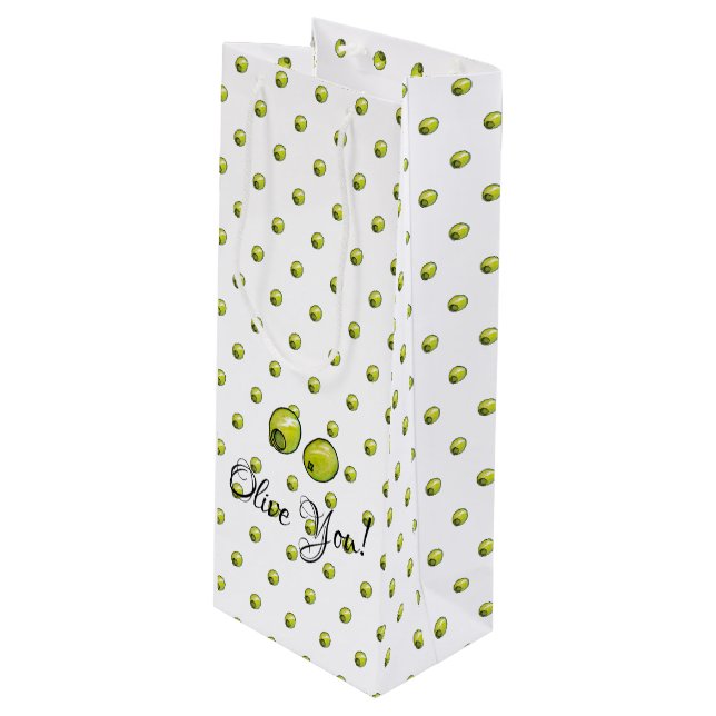 Sacola Para Vinho Azeitona (Frente inclinada)