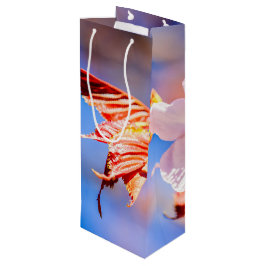 Sacola Para Vinho Azul-céu cor-de-rosa Sakura