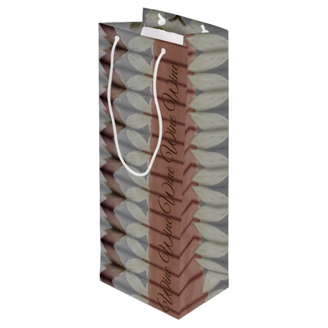 Sacola Para Vinho Bag de presente de vinho com design aquoso (Verso inclinado)