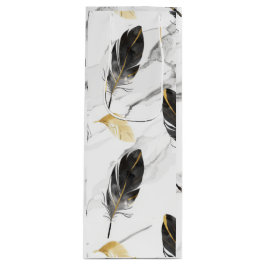 Sacola Para Vinho "Bag de Vinho Elegância de Penas"