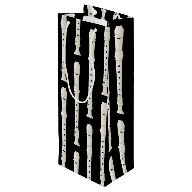 Sacola Para Vinho Banda de Músicas em Gravador (Verso inclinado)