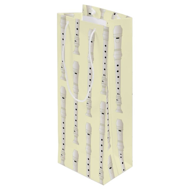 Sacola Para Vinho Banda de Músicas em Gravador (Verso inclinado)