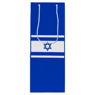 Sacola Para Vinho bandeira de Israel