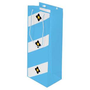 Sacola Para Vinho Bandeira de Madison, Wisconsin Wine Gift Bag
