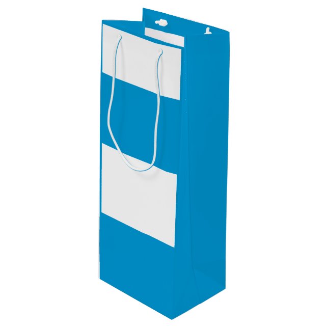 Sacola Para Vinho Bandeira de presentes de vinho da Baviera (Frente inclinada)