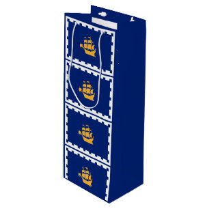 Sacola Para Vinho Bandeira do Gift Bag do Vinho da Cidade do Quebec
