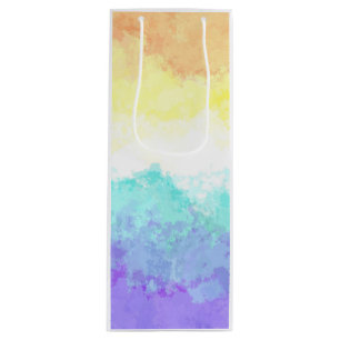 Sacola Para Vinho Bandeira do Orgulho Genderfaun Abstrata Boho Redem