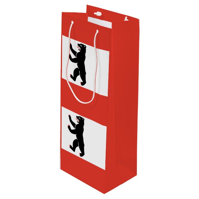 Sacola Para Vinho Bandeira do vinho de Berlim (Frente inclinada)