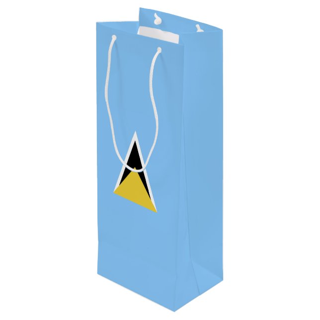 Sacola Para Vinho bandeira santo Lúcia (Verso inclinado)