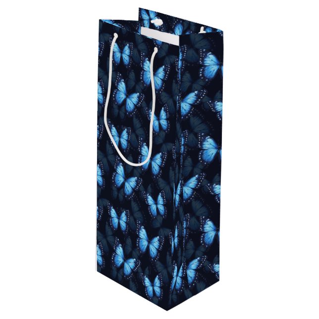 Sacola Para Vinho Banheira Azul com Presente Bag (Frente inclinada)