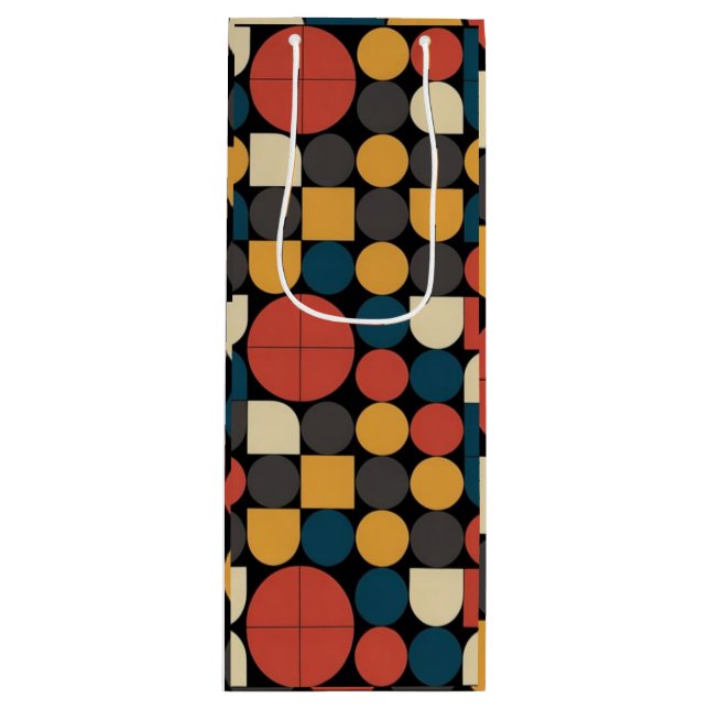 Sacola Para Vinho Bauhaus Pure Geometry Harmony (Frente)