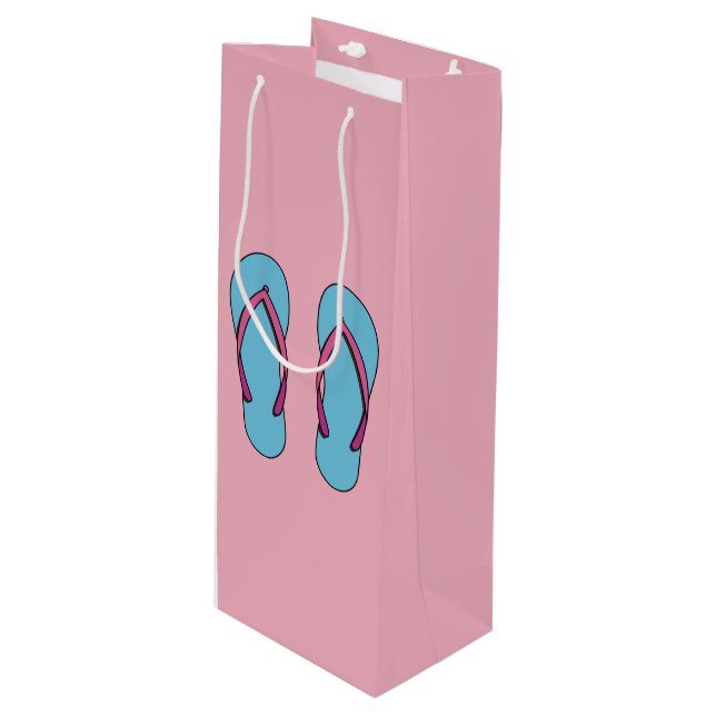 Sacola Para Vinho Beach Flip Flops (Frente inclinada)