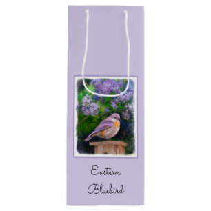 Sacola Para Vinho Bluebird oriental na neve - Foto original