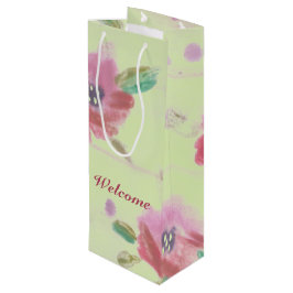 Sacola Para Vinho Boas-vindas a eventos floridos