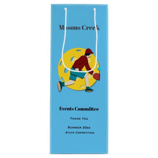 Sacola Para Vinho Bola de seleção (Frente)